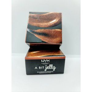 NEW Bronze NYX Professional Makeup A Bit Jelly Highlighter - gel 0.53 fl oz 2pk